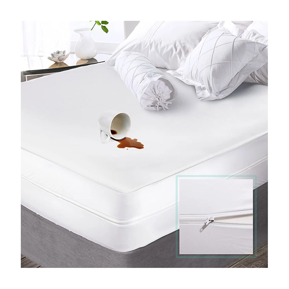 Polyester Quilted Top Mattress Topper Cover with Skirt