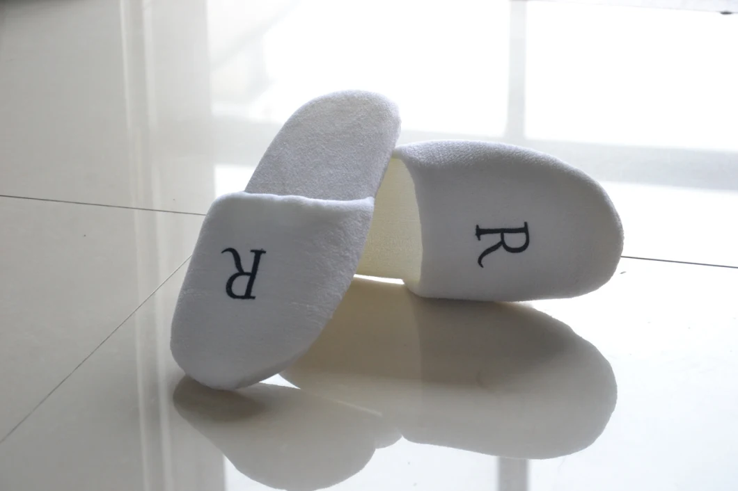 Cheap Hotel Slippers Linen with Logo