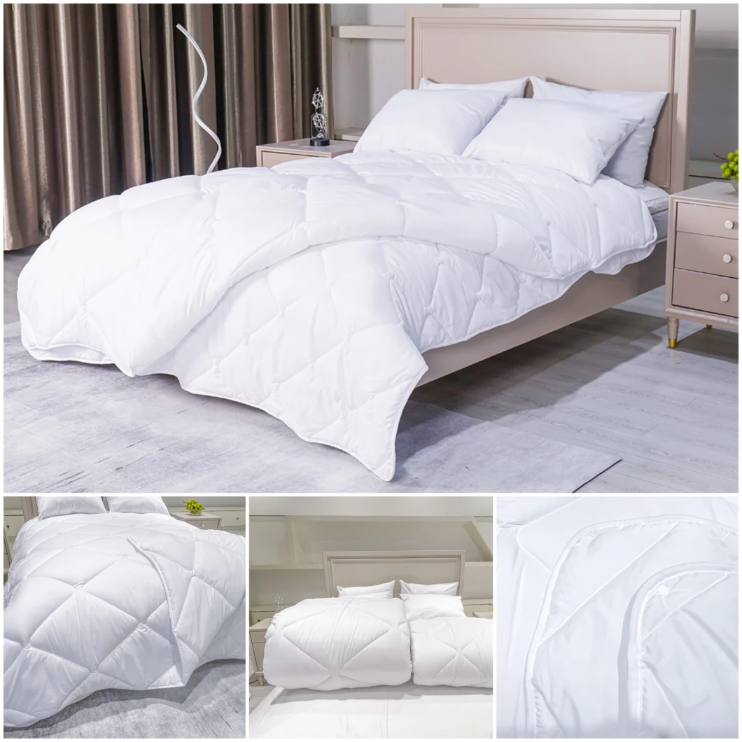 Anti-Clumping Filling Solid Color Soft Polyester Microgel Fiberfill All Seasons Comforter