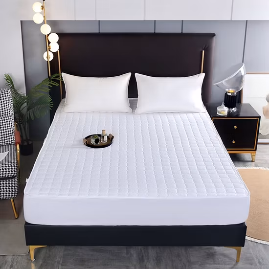 Sweet Zzz Cooling Mattress Pad Topper Full Size Zippered Natural Eucalyptus Based Fiber Safe Bed &amp; Bed Sheet