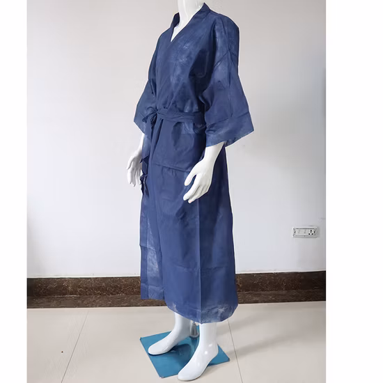 Disposable Hotel Salon SPA Hygenic Non-Woven Kimono-Bathtowel/Bathrobe/Travel Gym Pajama